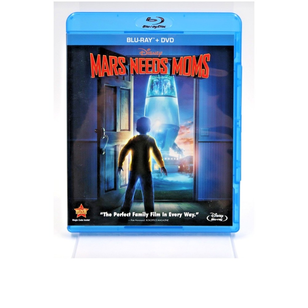 Disney Mars Needs Moms Blu-ray DVD 2-Disc Combo Pack Animated Sci-Fi Movie Kids
